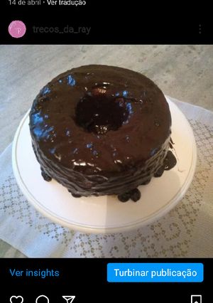 Foto de Bolo de cenoura com cobertura de chocolate