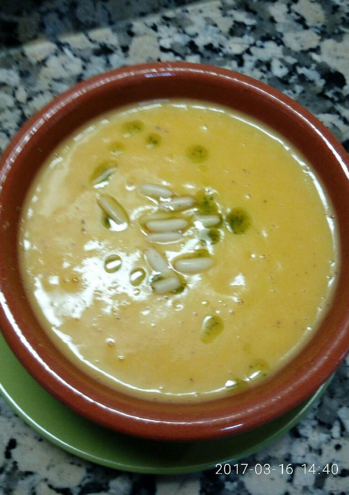 Una foto de Crema de calabaza