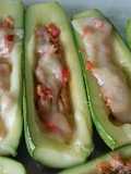 Stuffed Zucchini with Tuna and Melted Cheese