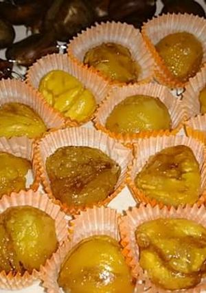 صورة لوصفة 🌰🌰 الكستناء المحلاة او marrons glacés 🌰🌰
