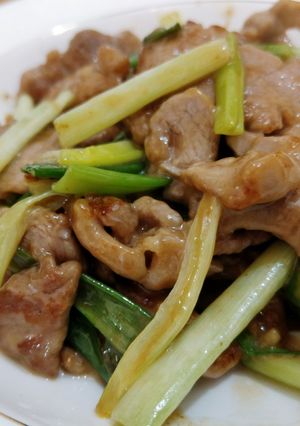 蔥爆里肌 的食譜成品照片
