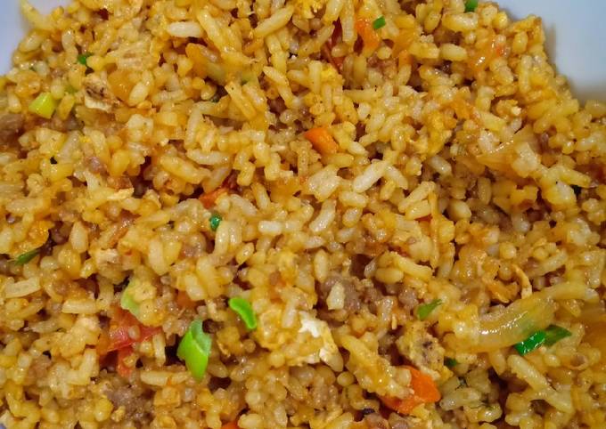 Resep Nasi Goreng Daging Cincang Oleh Iola V Cookpad