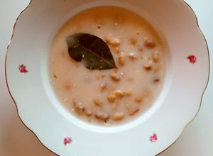 Habart fejtett bableves recept fotója
