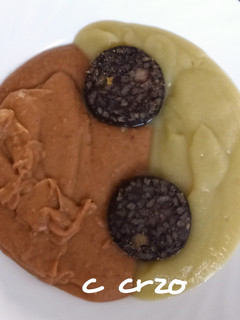 Una foto de Crema judías pintas y repollo