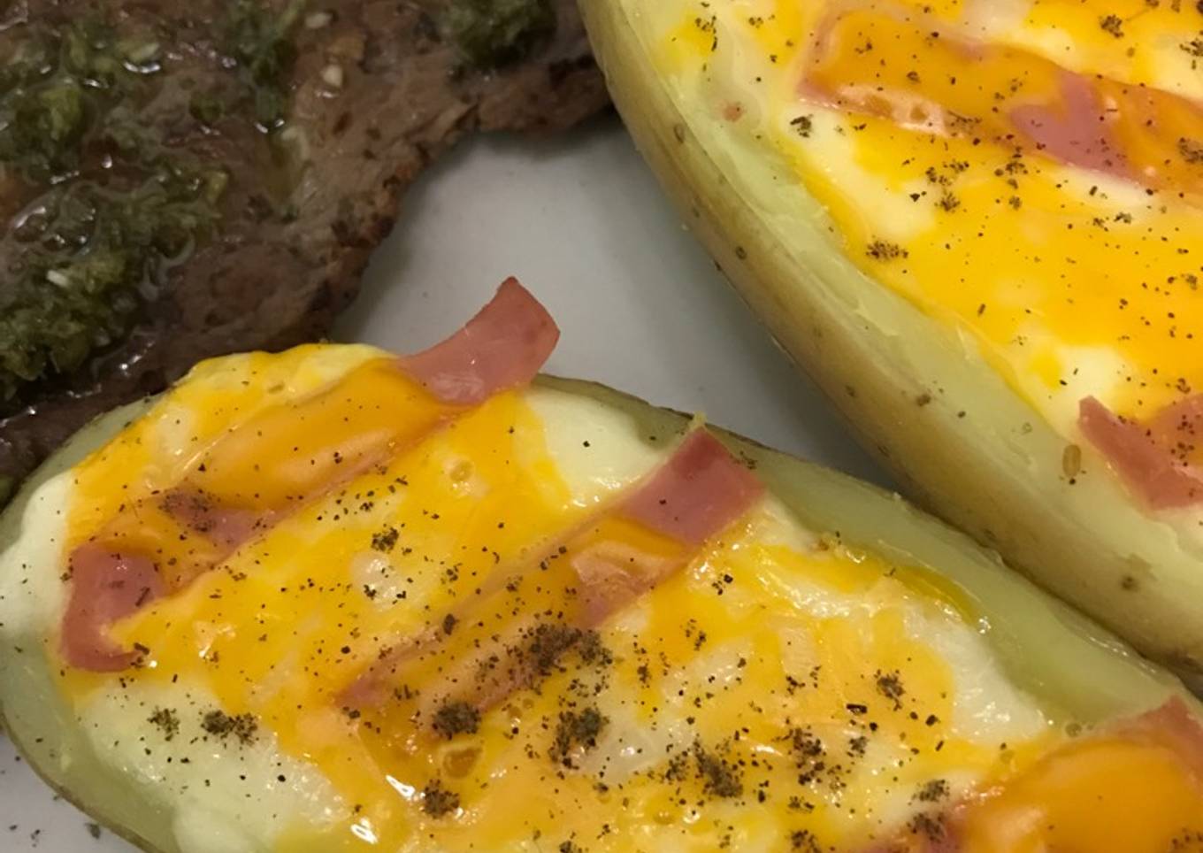 Papas rellenas al horno