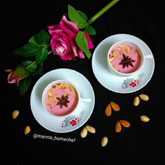 A picture of Kashmiri Pink Tea.