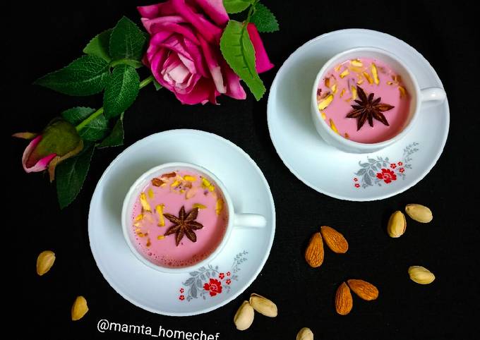 Kashmiri Pink Tea Recipe By Mamta Pandya Cookpad 