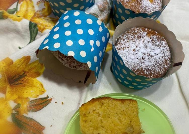 Muffin di mele con farina di riso