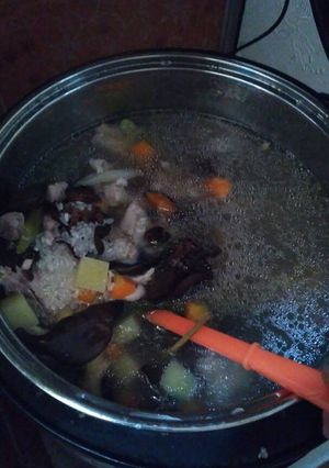 Foto resep Bubur manado chicken mashroom