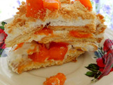 Cake manggo with biskuit marie susu