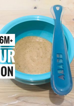 Foto resep Mpasi 6M+ Bubur Salmon