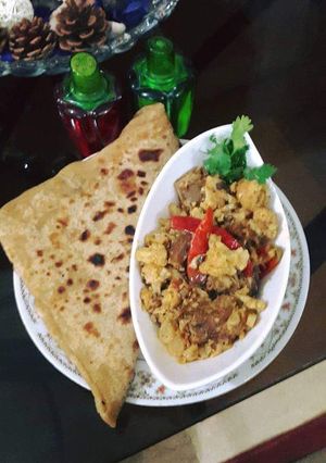 A picture of Gobi gosht.