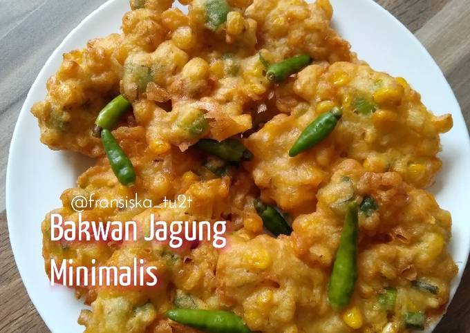 Ini dia! Resep enak membuat Bakwan Jagung Minimalis dijamin lezat