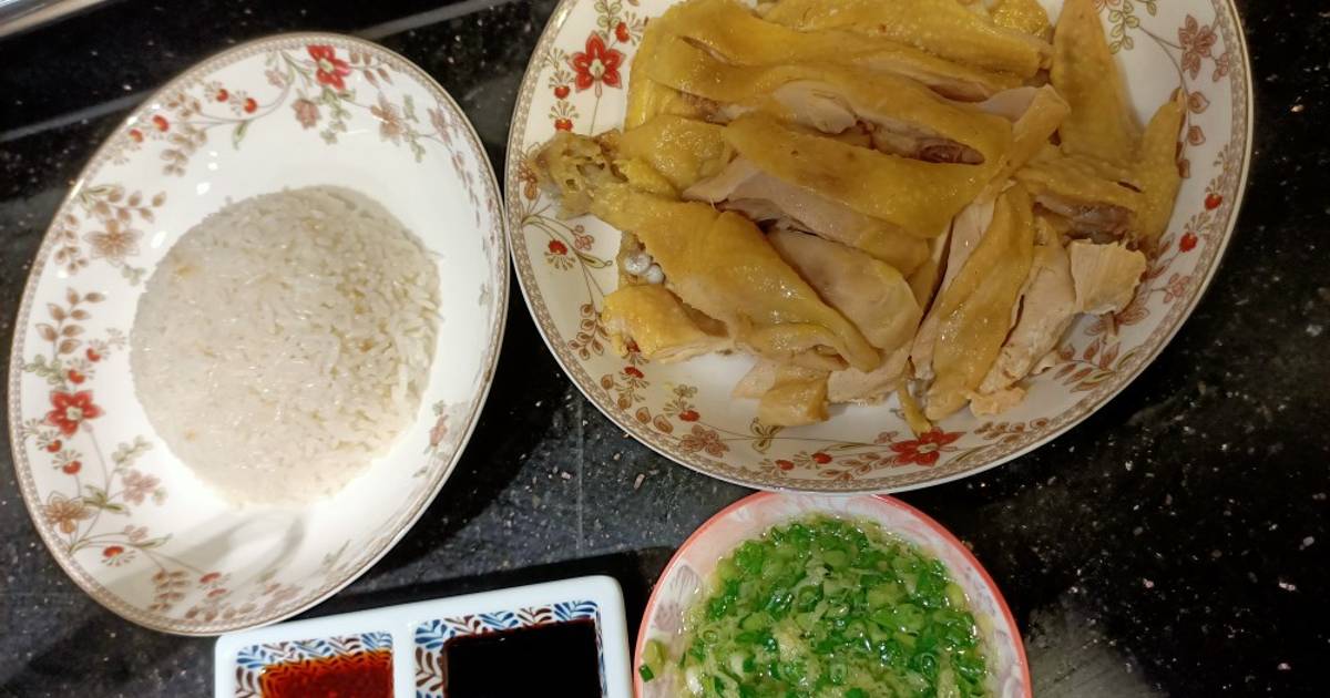 Hainan Chicken Rice Nasi Ayam Hainan Recipe By Ruth Kitchen Cookpad