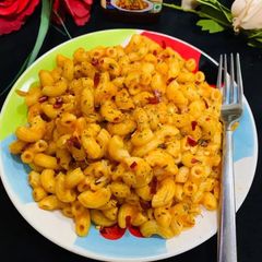A picture of Chili Macaroni Masala.
