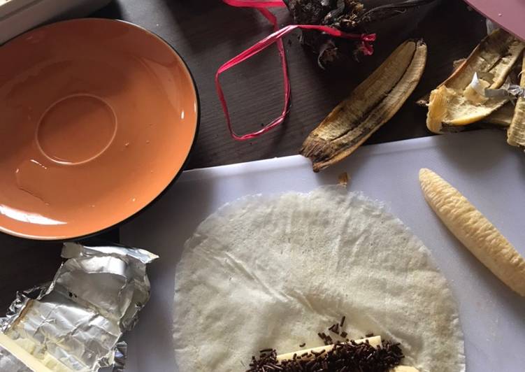 Pisang aroma cokelat keju