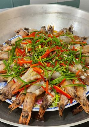 Foto resep Udang Kukus ang ciu