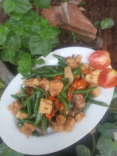 Foto resep Oseng tahu tempe kacang panjang tanpa kecap