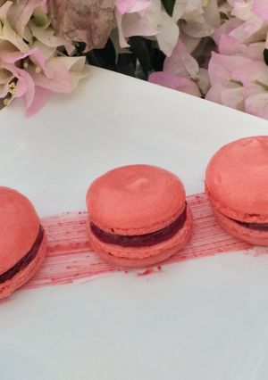 Una foto de Macarrons con mermelada de Jamaica