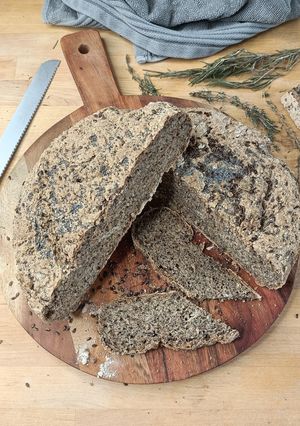 Une photo de 🌾 Pain aux graines de Lin et quinoa