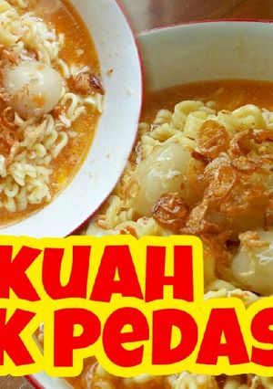 Foto resep Mie kuah cilok pedas | kreasi indomie