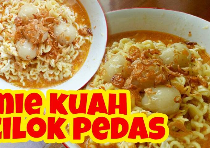 Resep Mie kuah cilok pedas | kreasi indomie oleh intan ...