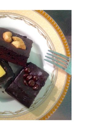 Foto resep Fudgy Dark Chocolate Brownies / Fudgy Brownies