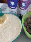 Helado casero de durazno con queso