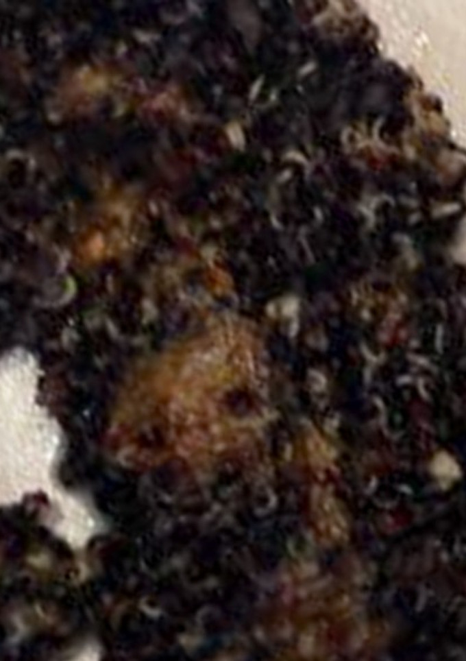 Una foto de Quinoa negra con almendras y anacardos