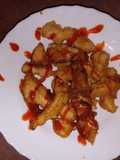 Tempura de peru com sriracha