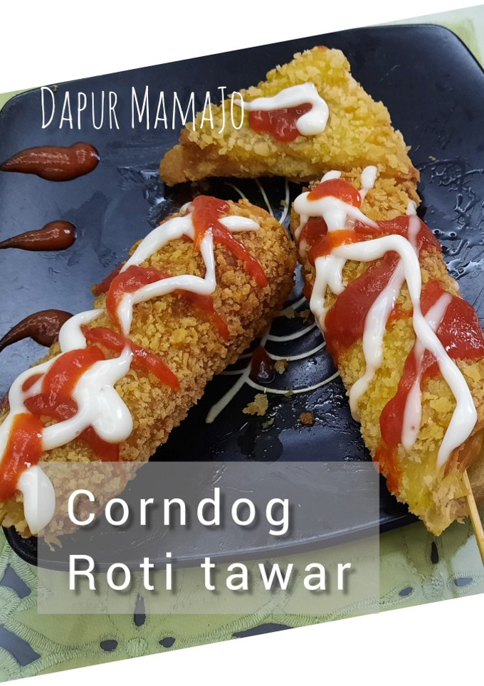 Foto resep Corndog Roti Tawar 🥓🍞🧀