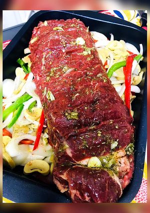 Una foto de ✨Punta Paleta al horno con vegetales.✨