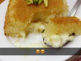 البسبوسة المحشية بالقشطة 🍰🍰😋