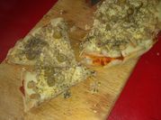 Una foto de mozzarella fetas