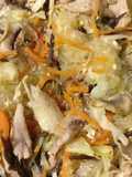 Stirfried chicken mung bean vermicelli
