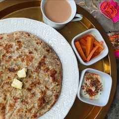 A picture of Aloo Parotah.