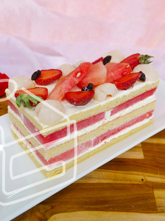 Foto resep Watermelon Mousse Cake