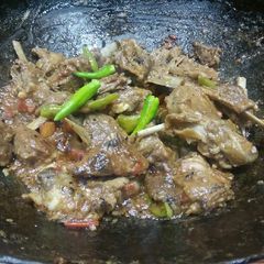 A picture of Namkeen mutton karia.