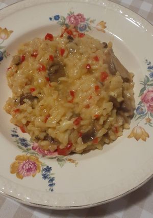 Una foto de Risotto de hongos 🍄