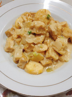Foto resep Egg Tofu Salted Egg (Tumis Tofu Saus Telur Asin)