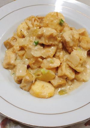 Foto resep Egg Tofu Salted Egg (Tumis Tofu Saus Telur Asin)
