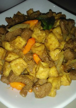Foto resep Tumis Daging Tahu bumbu Ketumbar