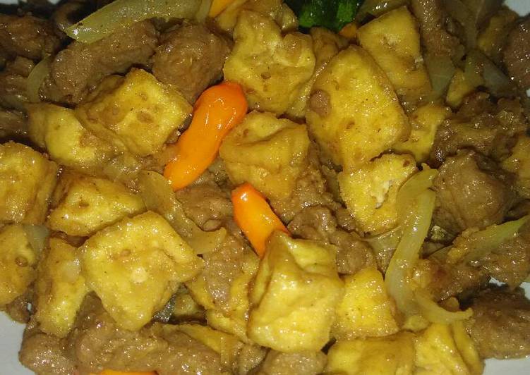 Cara Bikin Tumis Daging Tahu bumbu Ketumbar Anti Gagal