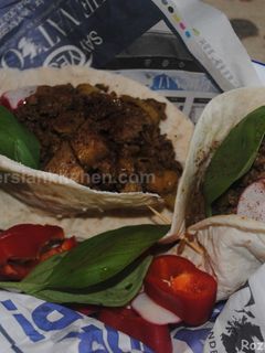 عکسی از دستور بادمجان کباب