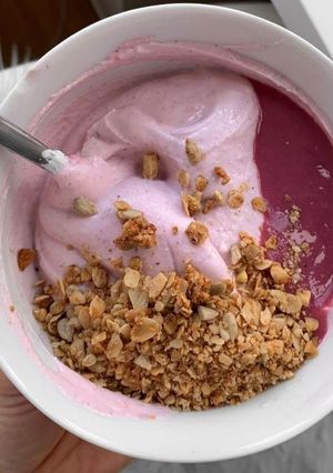 Foto de Smoothie Bowl de Framboesa e Beterraba