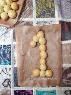 Foto resep Garlic Cheese Bubble Bread | Roti Bawang Putih Keju Tanpa Ulen