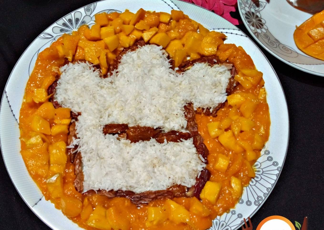Date,coconut,mango,mango salat