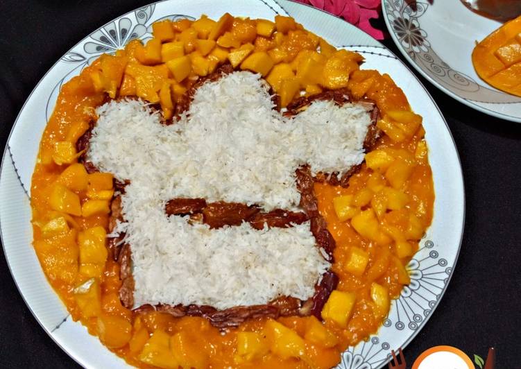 Date,coconut,mango,mango salat