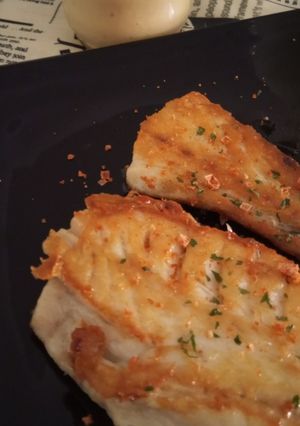 Una foto de Corvina Salvaje a la Plancha con Mayonesa de Yakiniku