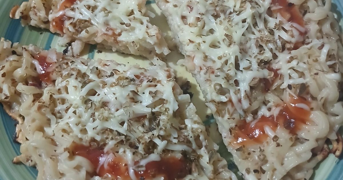 Pizza Mie dengan Kornet 🍕